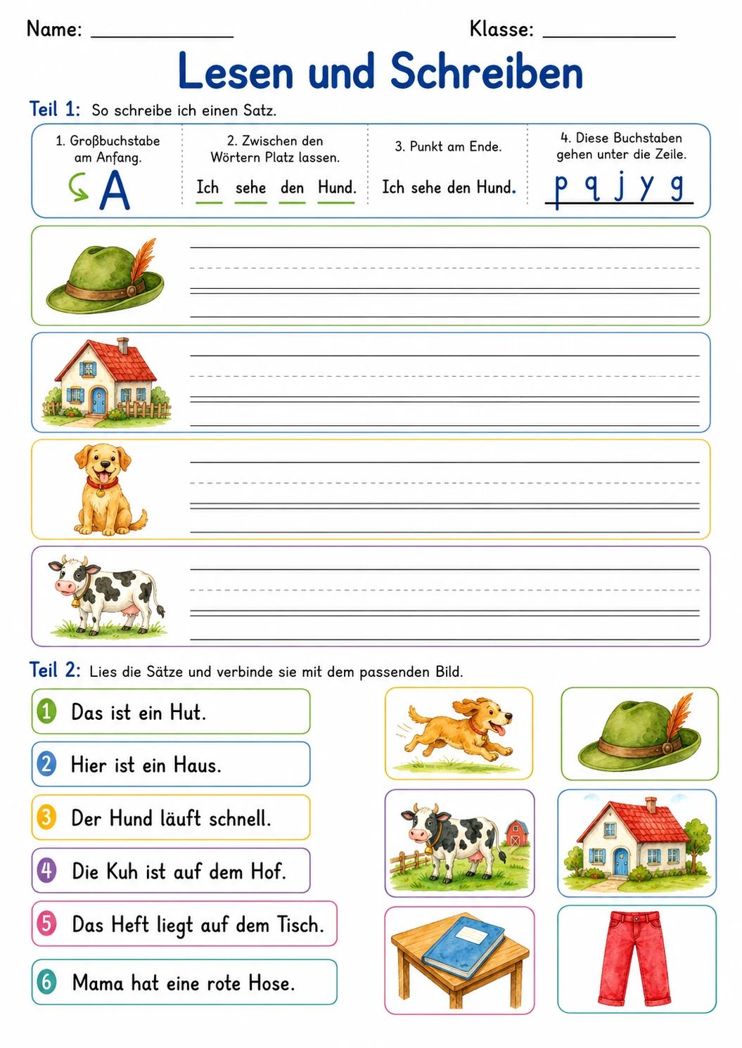 German Letter H Phonics Worksheets Pack page 9 printable worksheet preview