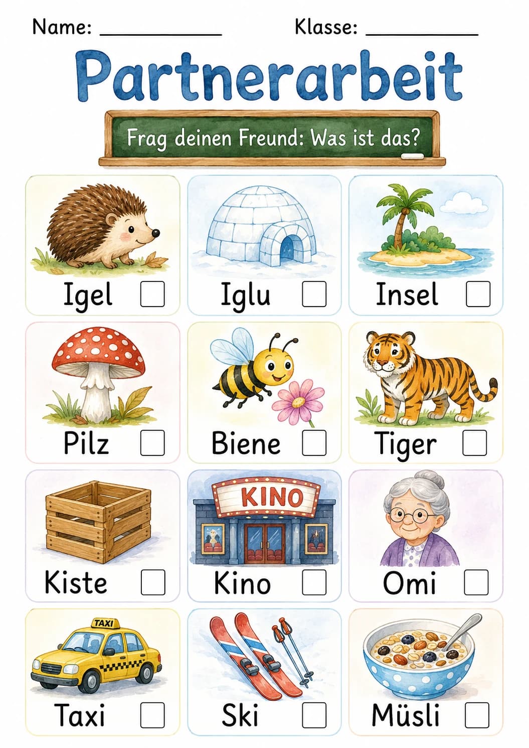 German Letter I Phonics Worksheets Pack page 3 printable worksheet preview