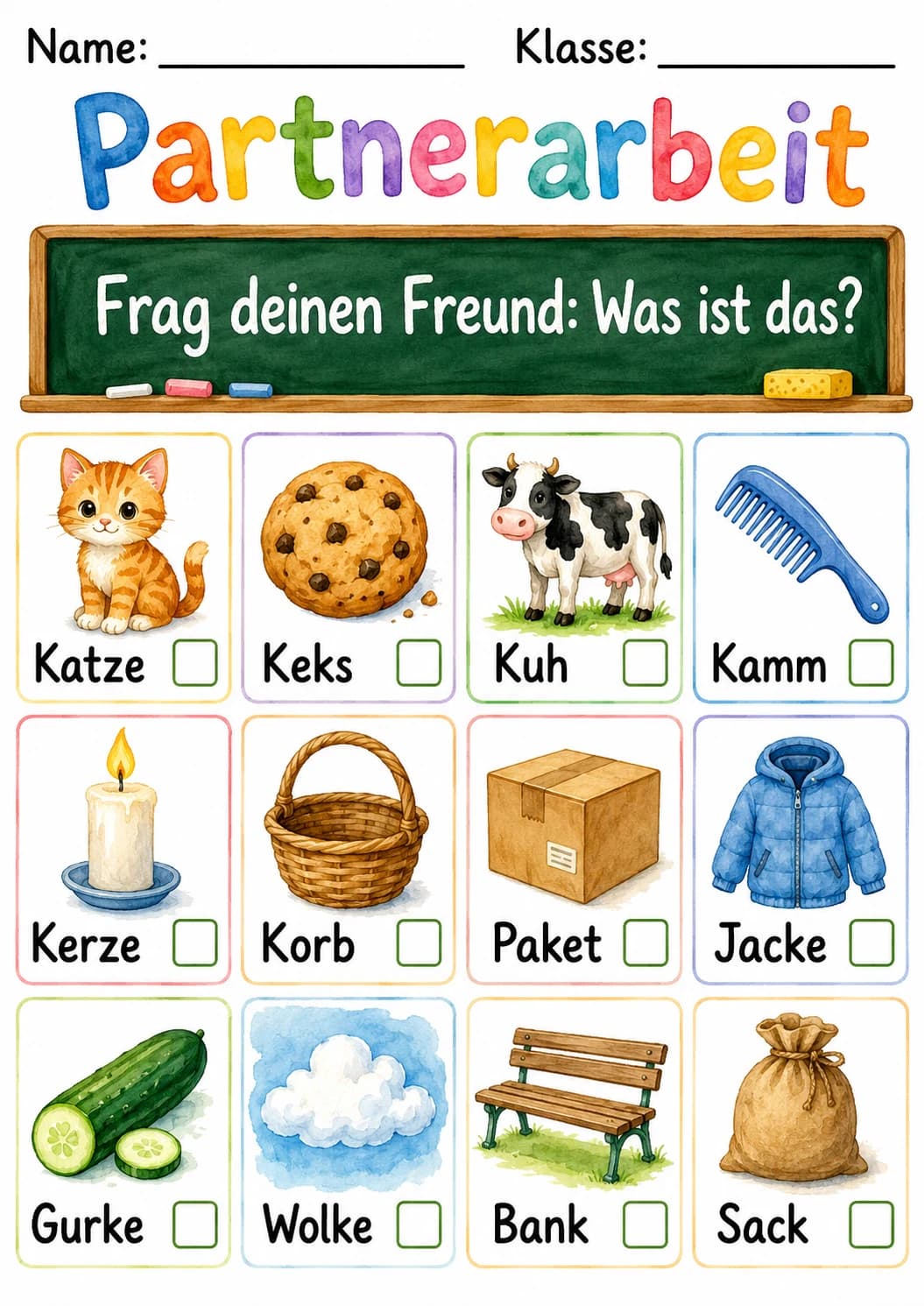 German Letter K Phonics Worksheets Pack page 3 printable worksheet preview
