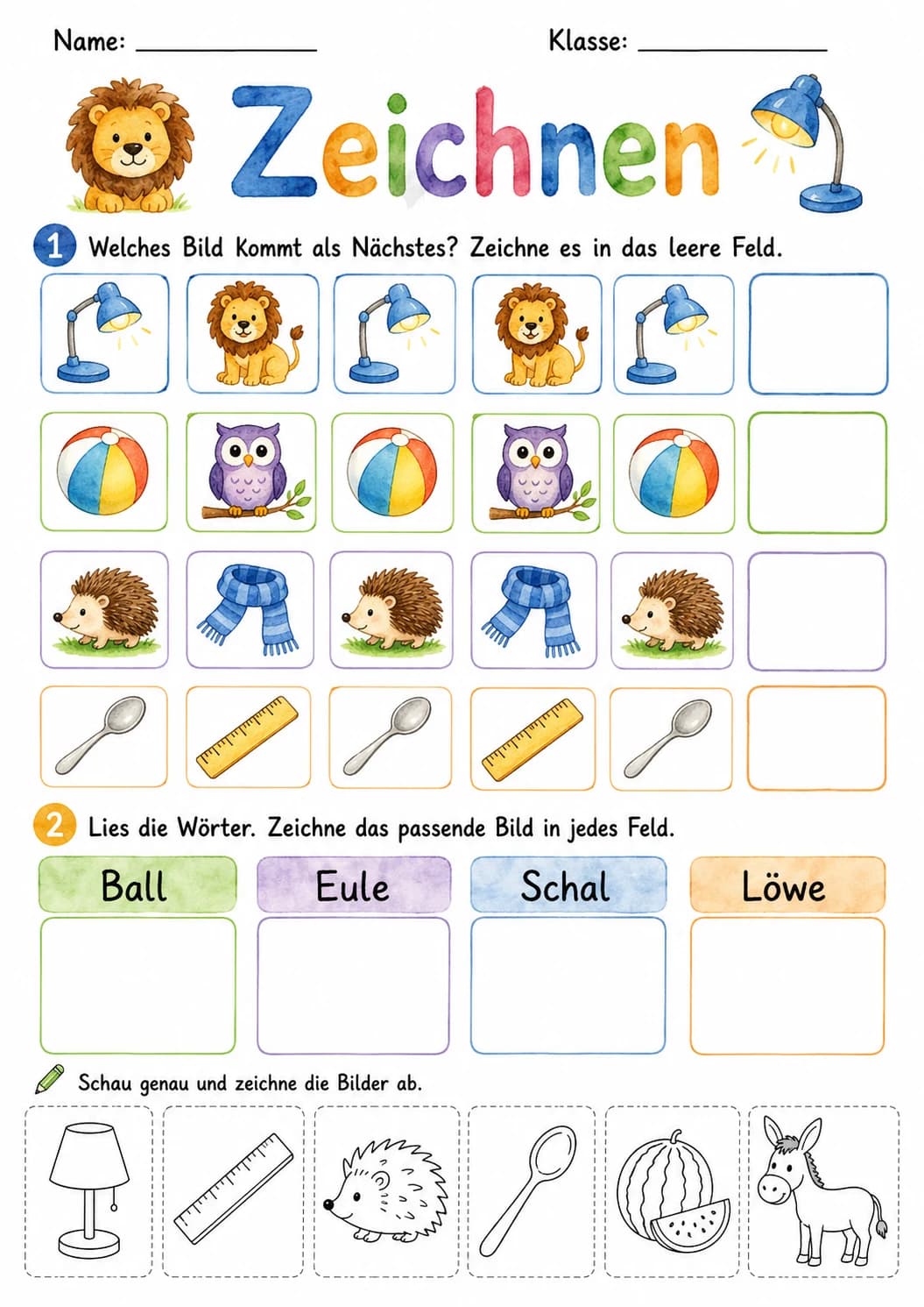 German Letter L Phonics Worksheets Pack page 2 printable worksheet preview