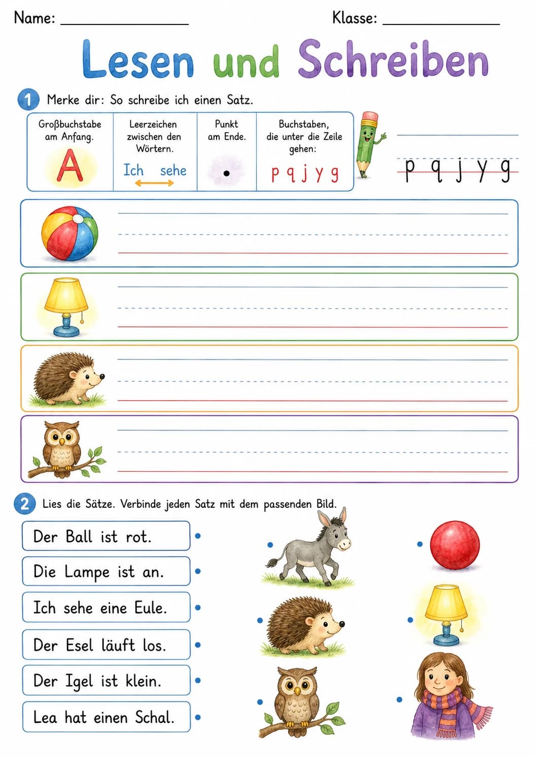 German Letter L Phonics Worksheets Pack page 10 printable worksheet preview