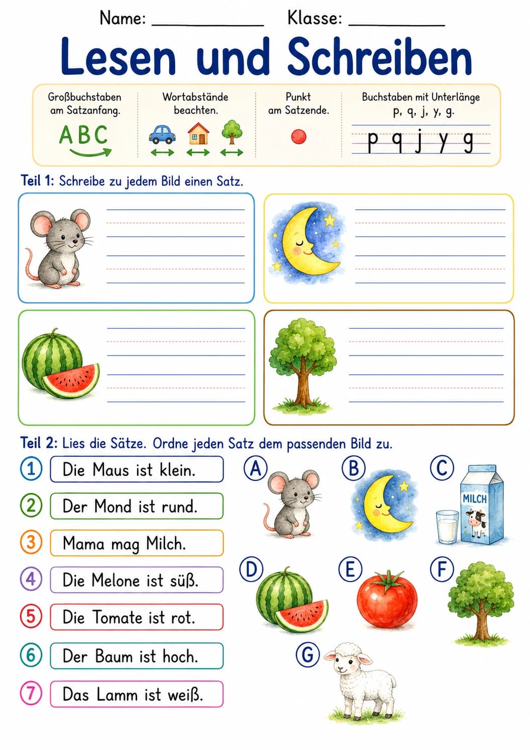 German Letter M Phonics Worksheets Pack page 4 printable worksheet preview