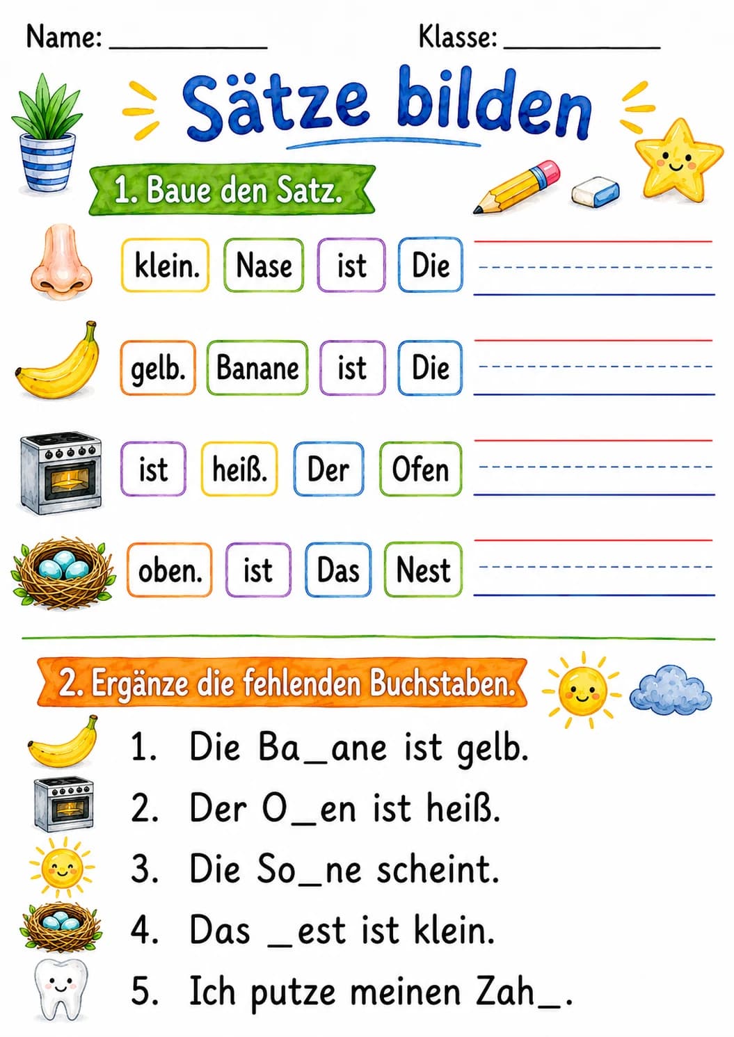 German Letter N Phonics Worksheets Pack page 9 printable worksheet preview