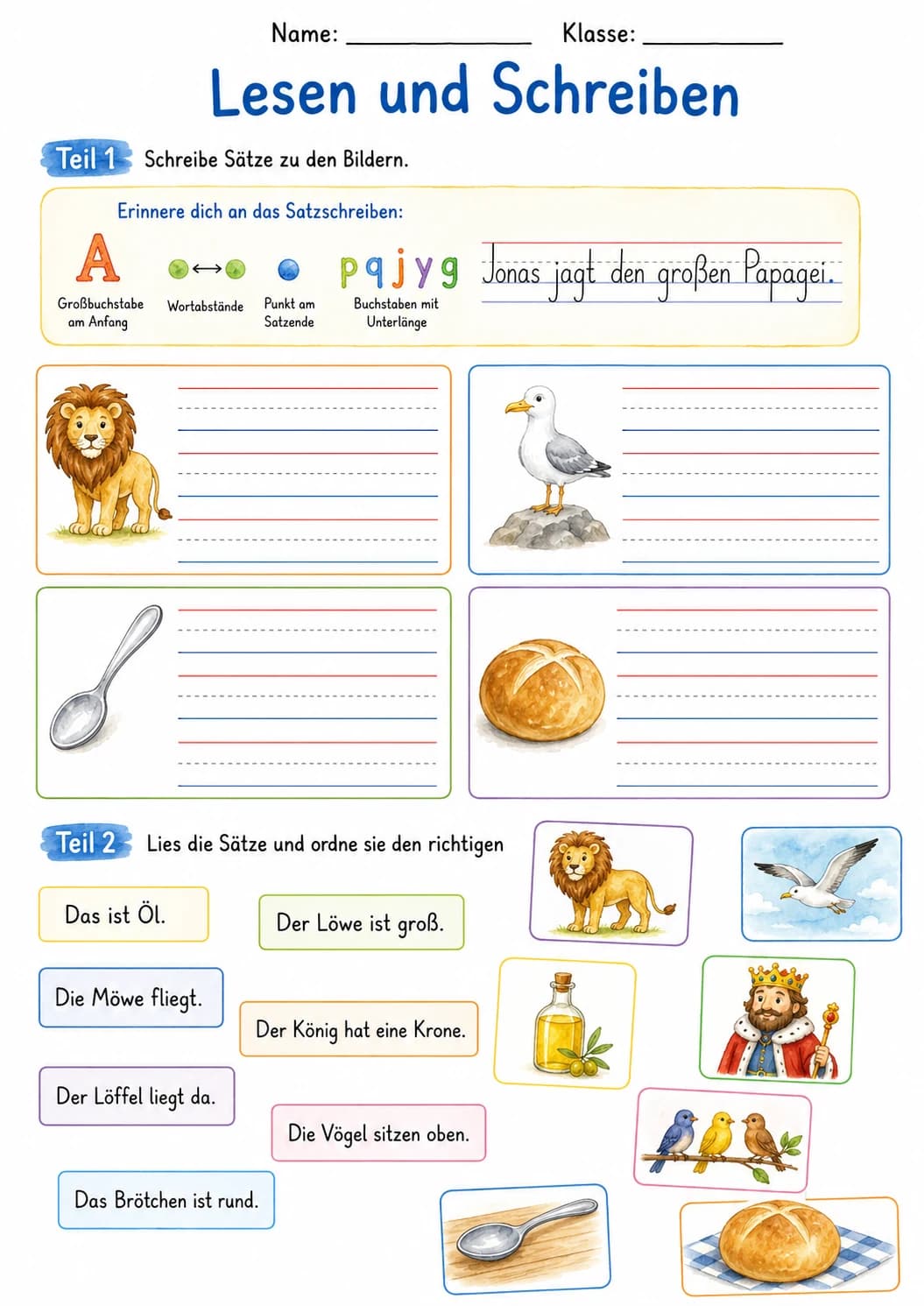 German Letter O Umlaut Phonics Worksheets Pack page 6 printable worksheet preview