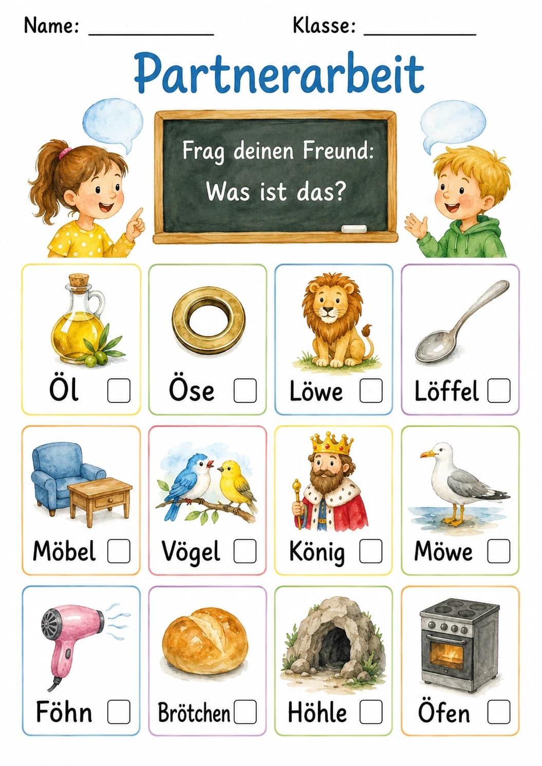 German Letter O Umlaut Phonics Worksheets Pack page 7 printable worksheet preview