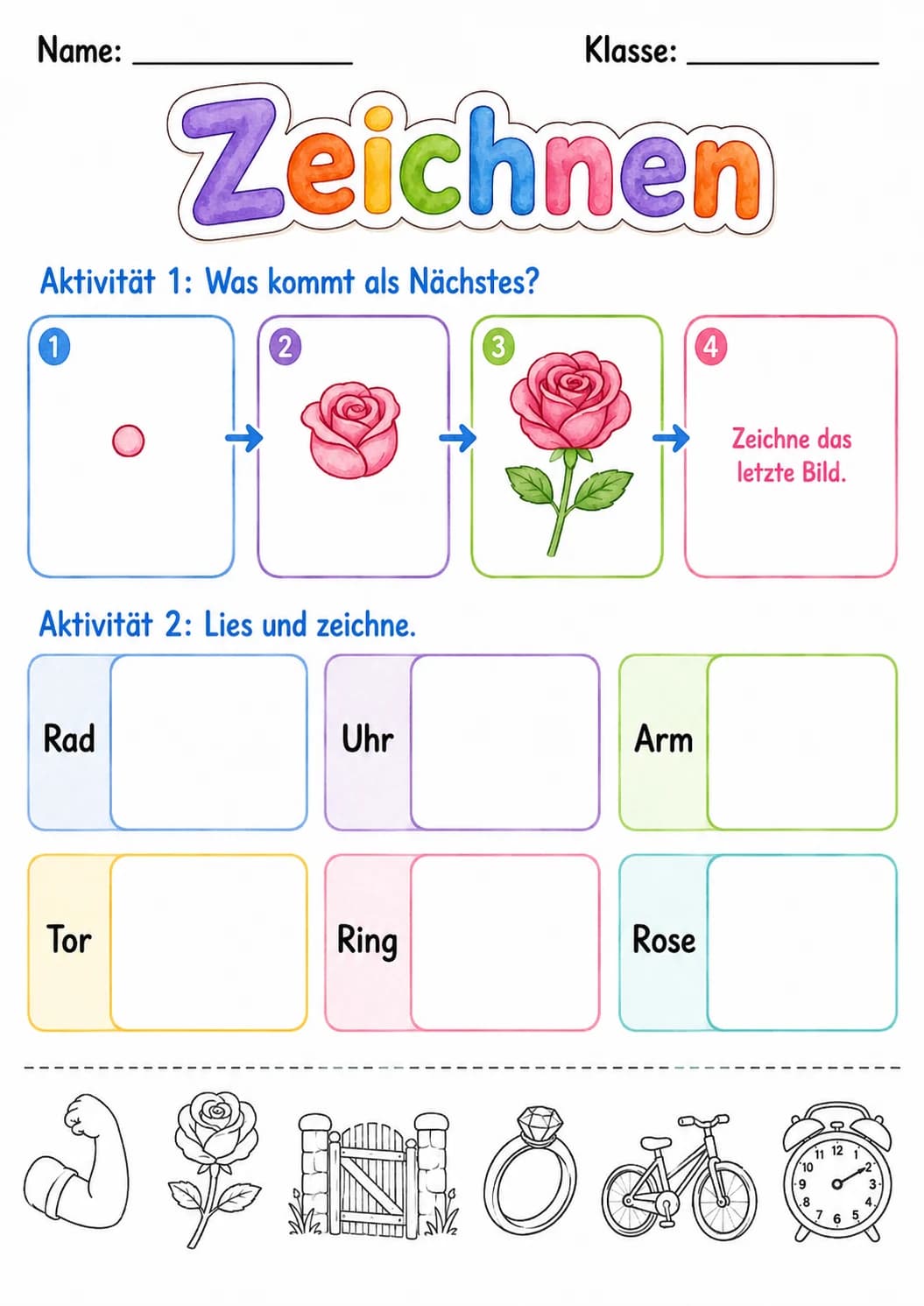 German Letter R Phonics Worksheets Pack page 2 printable worksheet preview