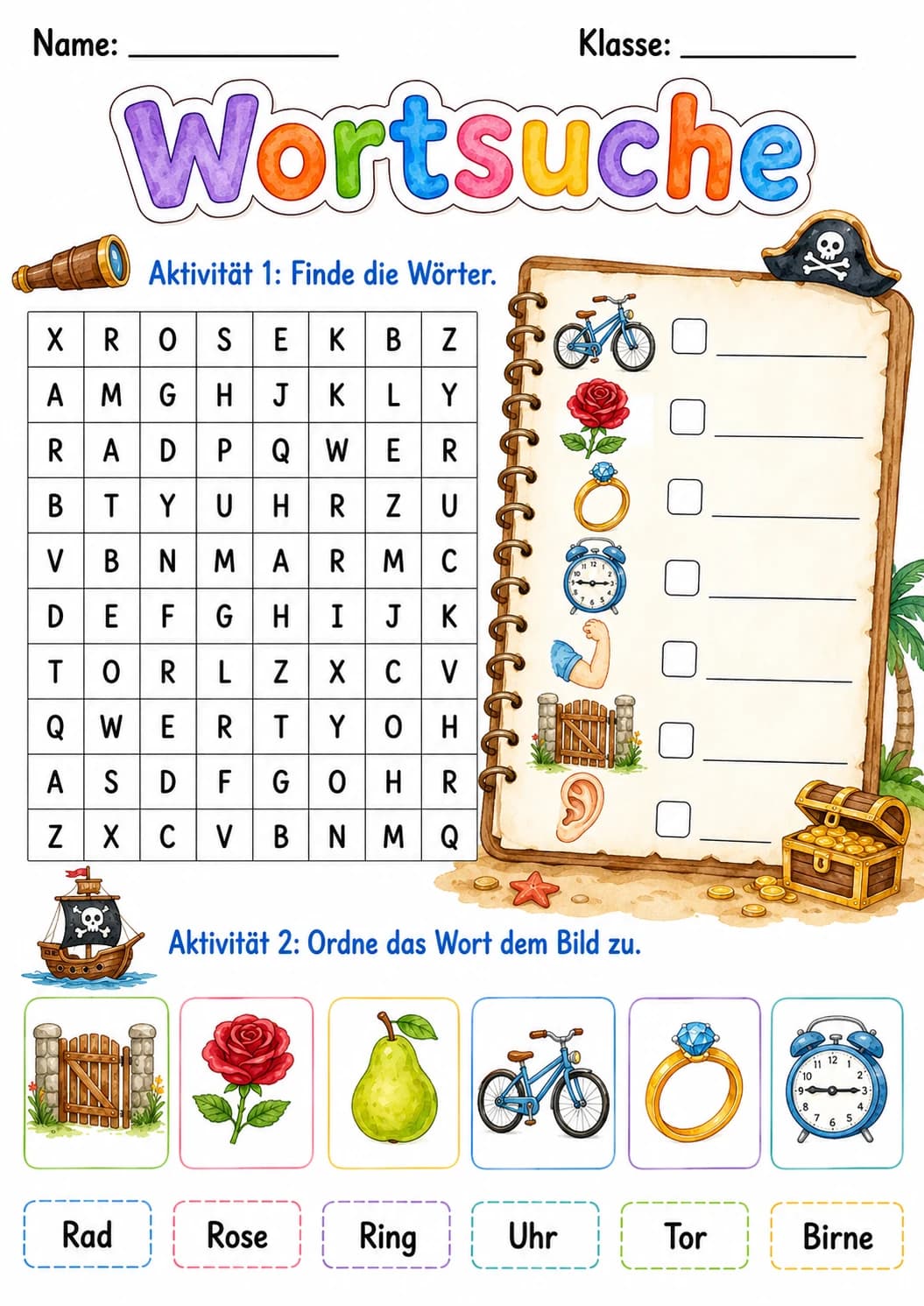 German Letter R Phonics Worksheets Pack page 5 printable worksheet preview