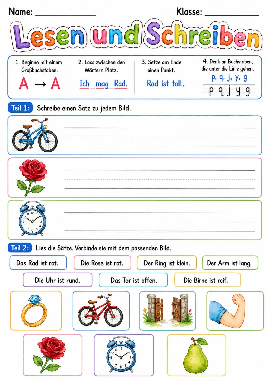 German Letter R Phonics Worksheets Pack page 7 printable worksheet preview