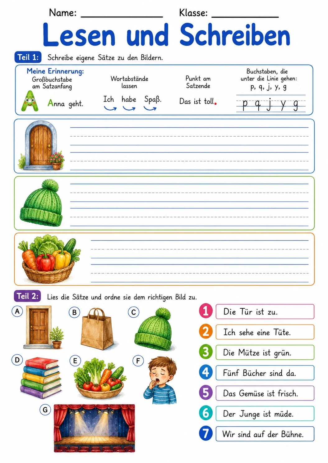 German Letter U Umlaut Phonics Worksheets Pack page 9 printable worksheet preview