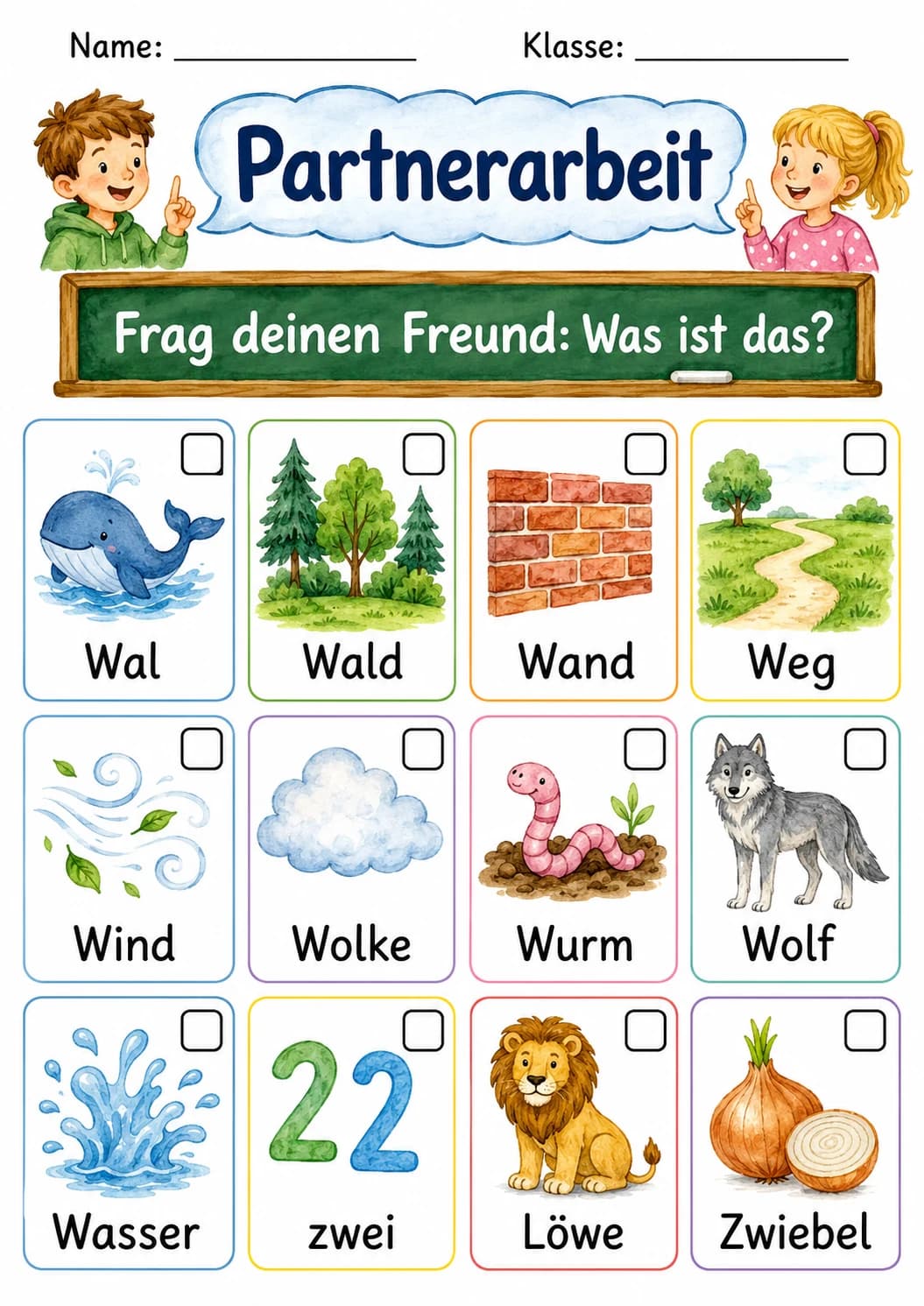 German Letter W Phonics Worksheets Pack page 3 printable worksheet preview