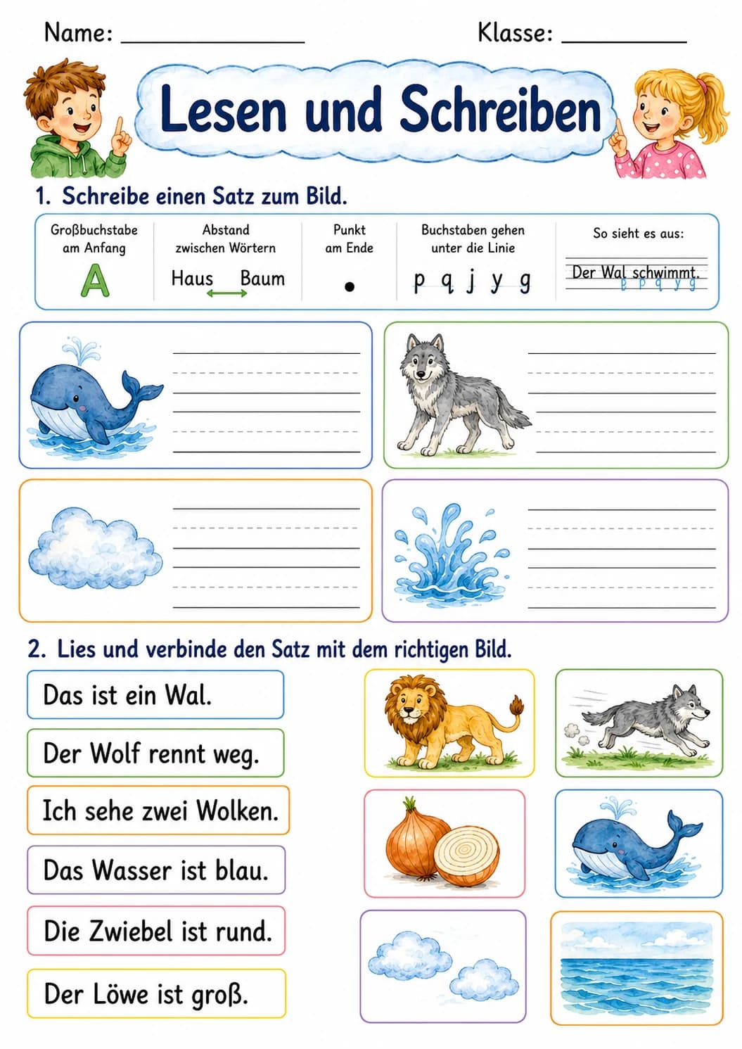 German Letter W Phonics Worksheets Pack page 9 printable worksheet preview