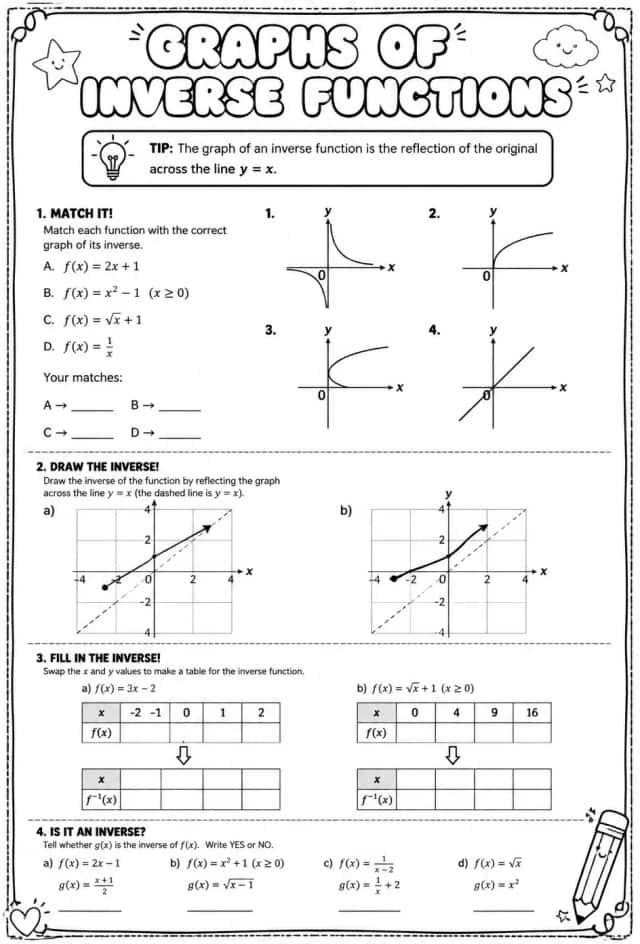 Graphs of inverse functions