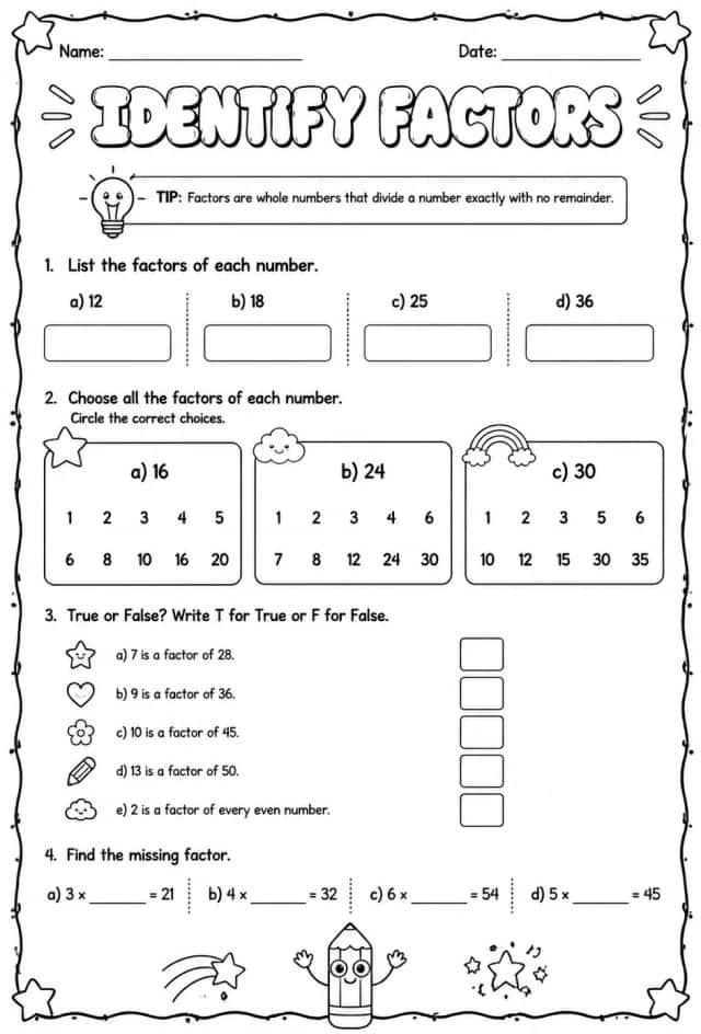 Identify factors