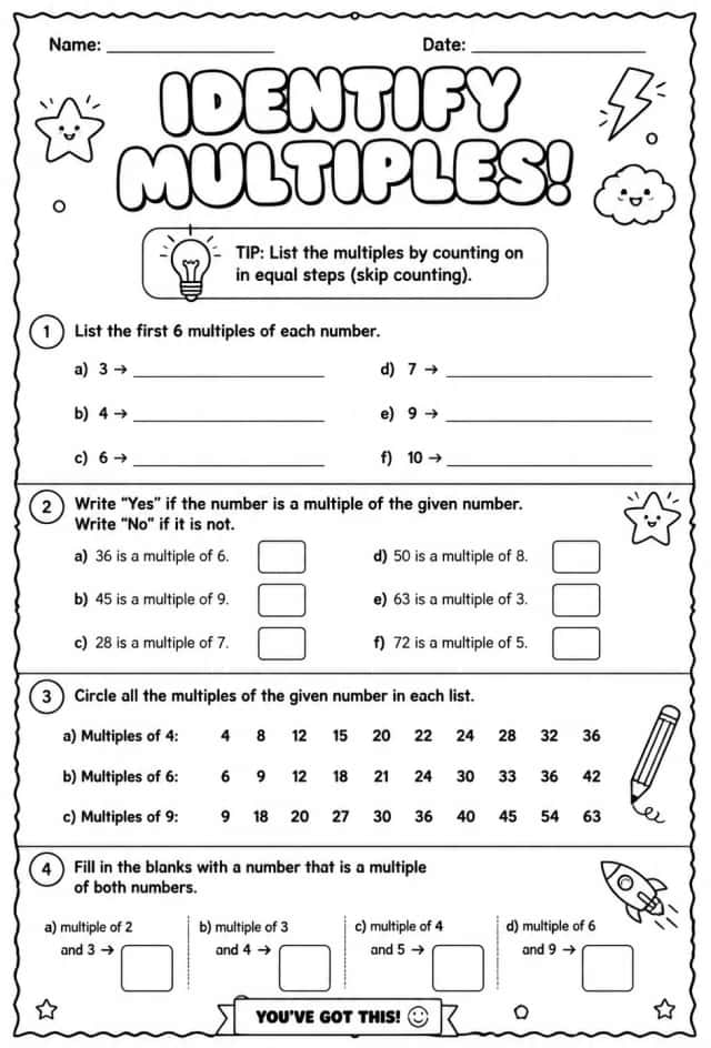 Identify multiples