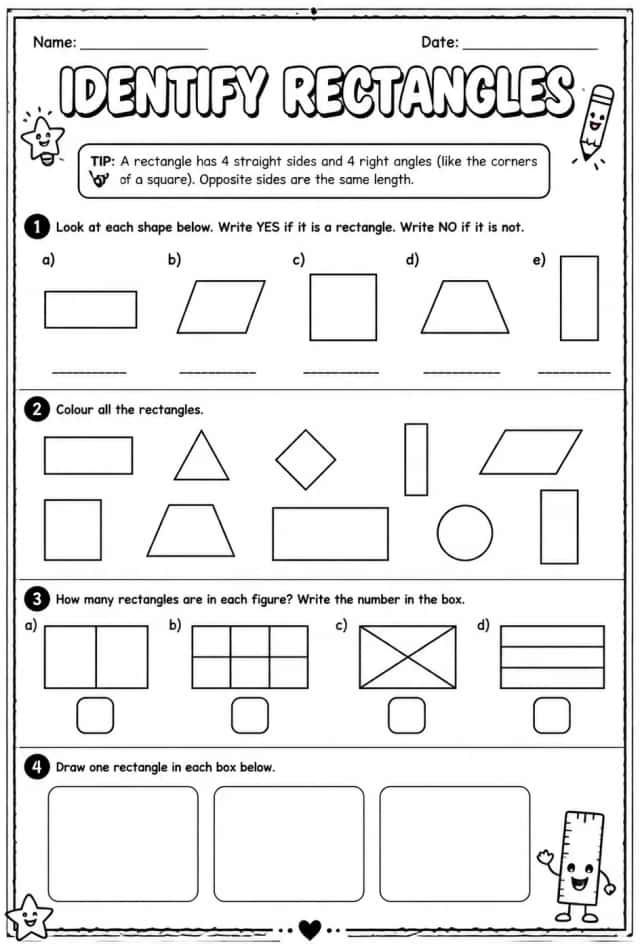 Identify rectangles