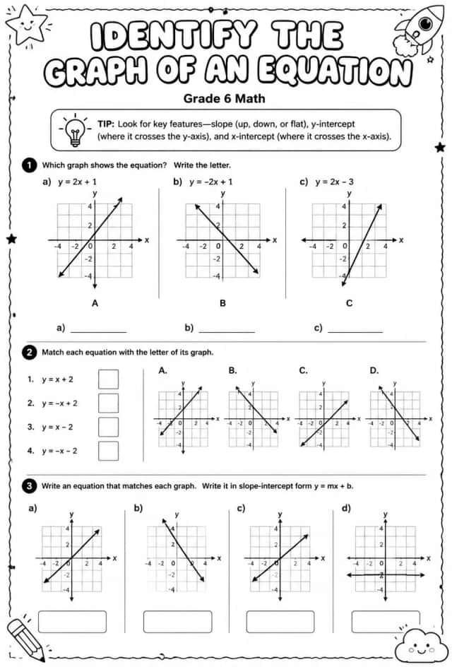 Identify the graph of an equation