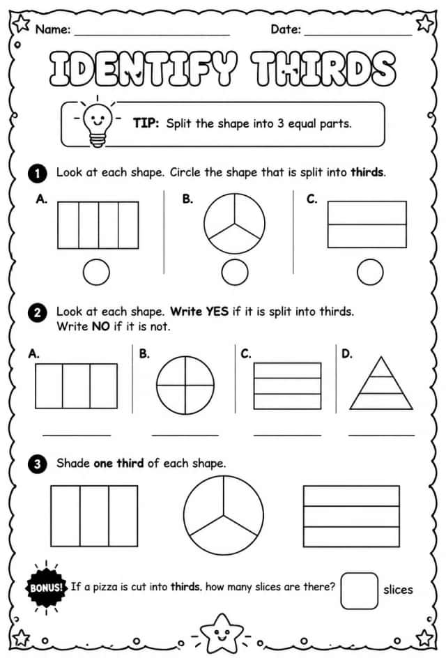 Identify thirds