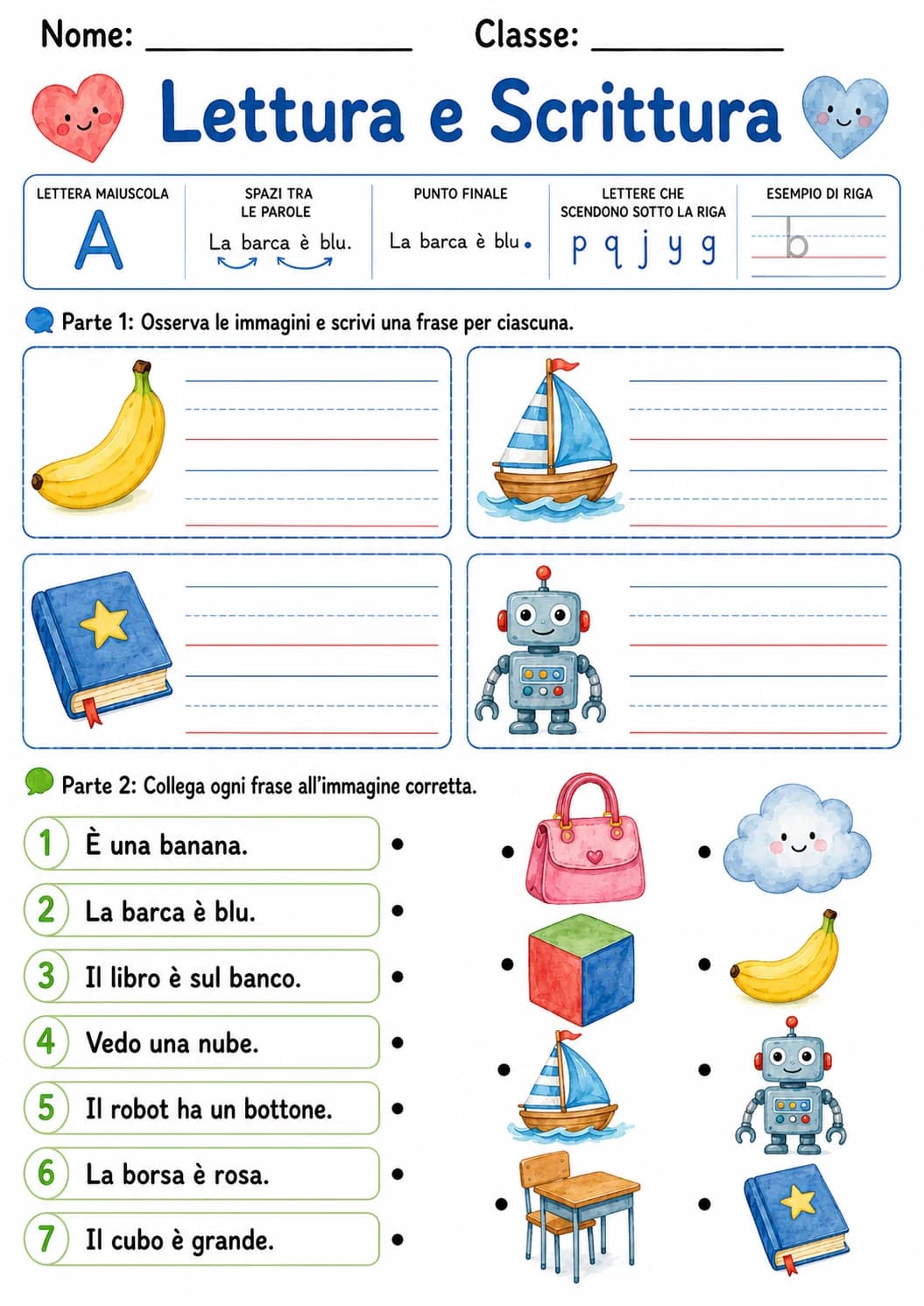 Italian Letter B Phonics Worksheets Pack page 7 printable worksheet preview