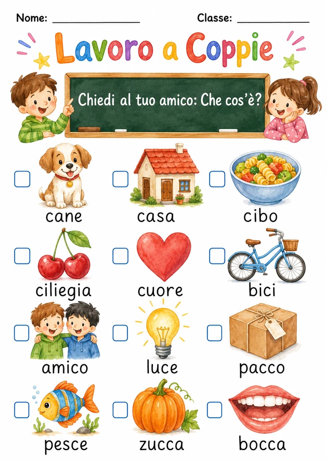 Italian Letter C Phonics Worksheets Pack page 3 printable worksheet preview