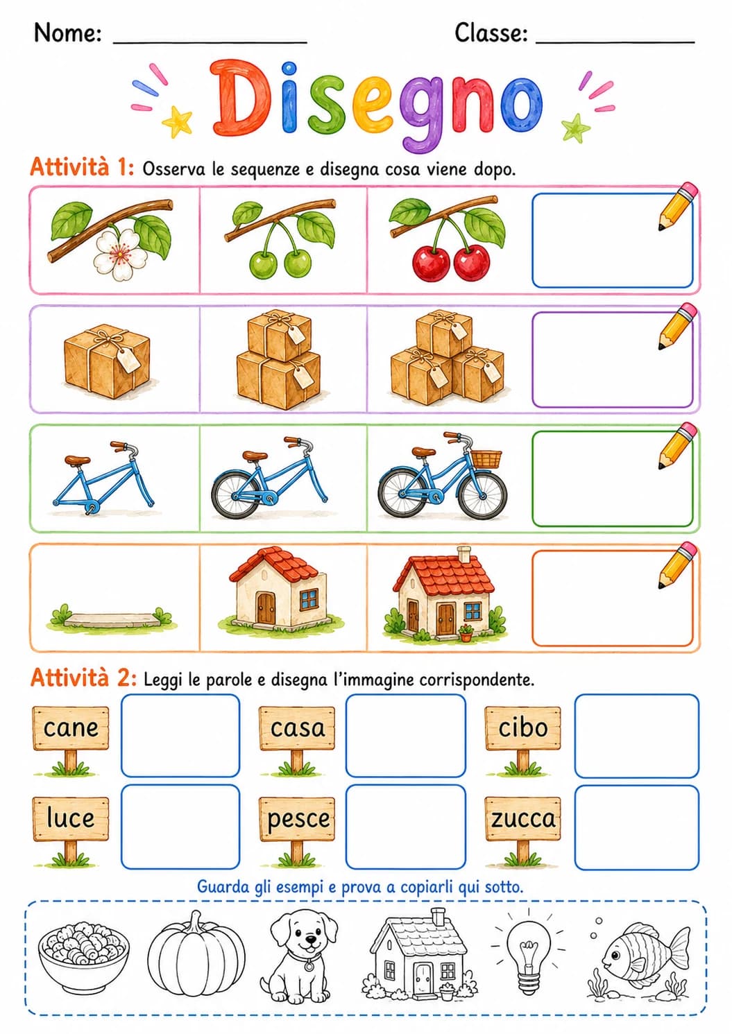 Italian Letter C Phonics Worksheets Pack page 5 printable worksheet preview