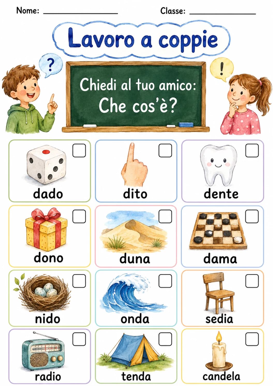 Italian Letter D Phonics Worksheets Pack page 3 printable worksheet preview