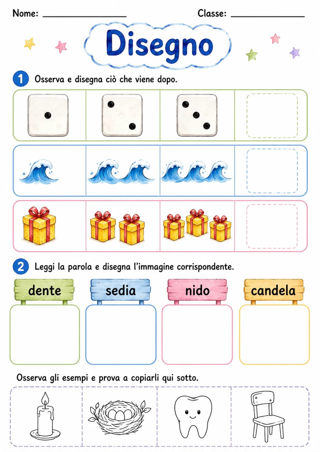 Italian Letter D Phonics Worksheets Pack page 5 printable worksheet preview