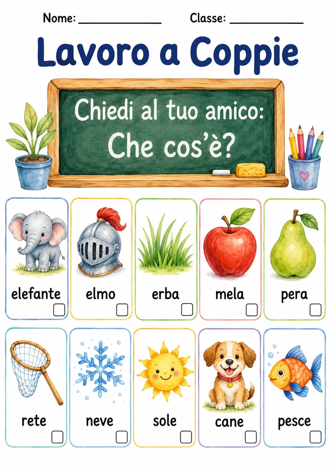 Italian Letter E Phonics Worksheets Pack page 3 printable worksheet preview
