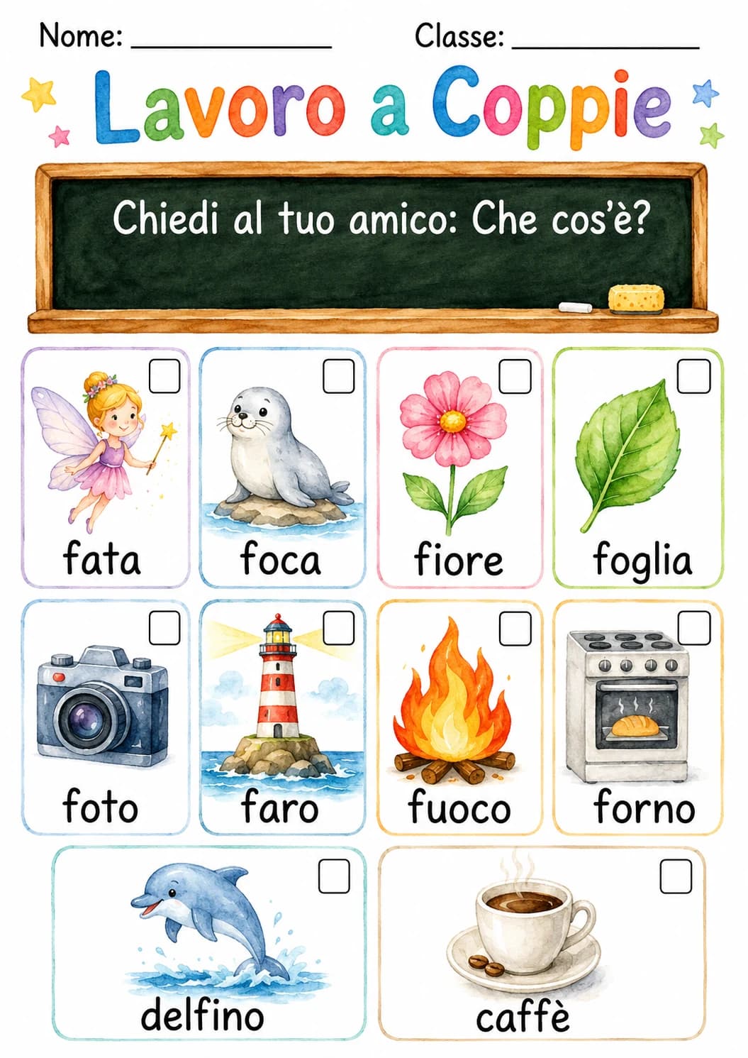 Italian Letter F Phonics Worksheets Pack page 3 printable worksheet preview