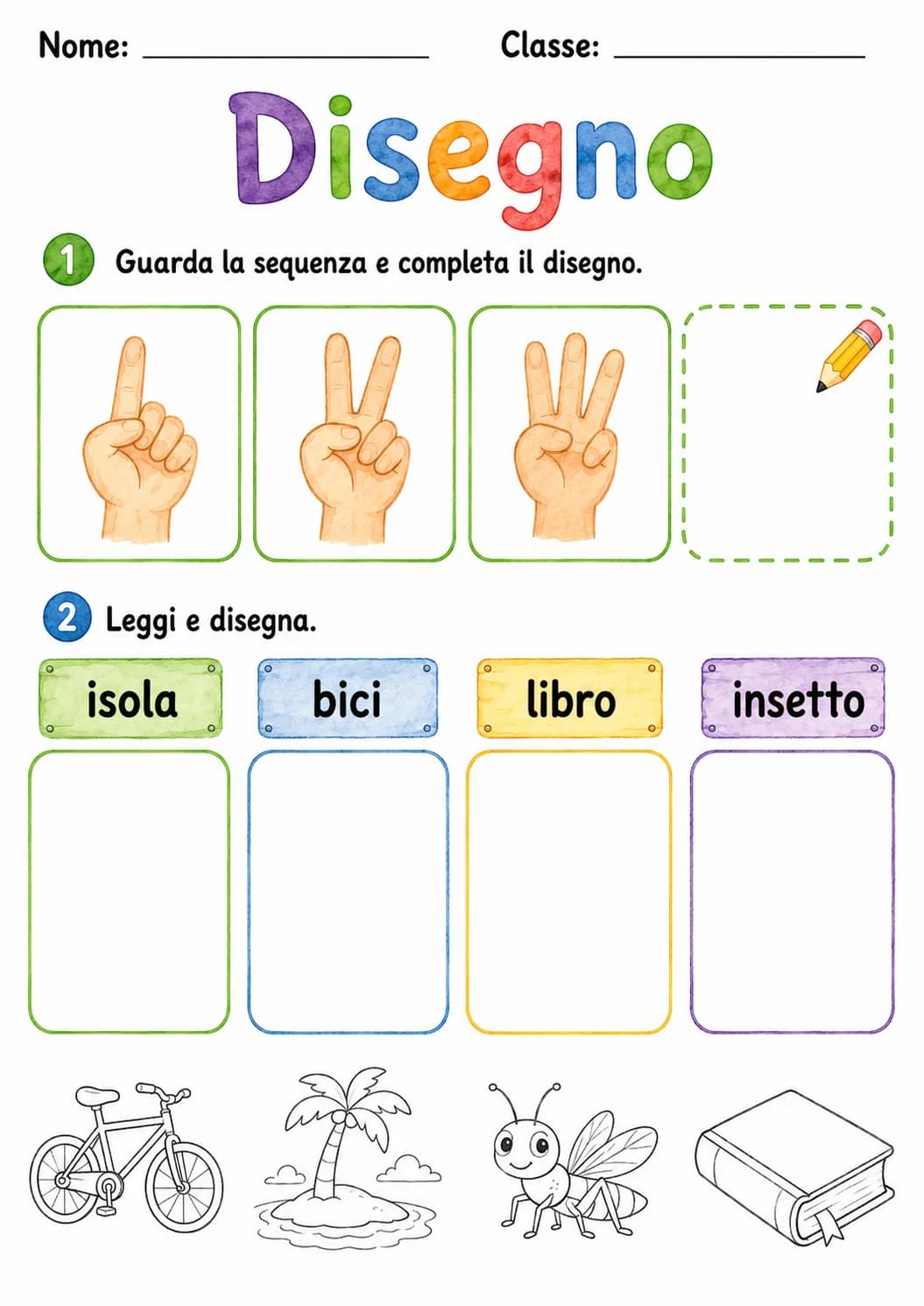 Italian Letter I Phonics Worksheets Pack page 5 printable worksheet preview