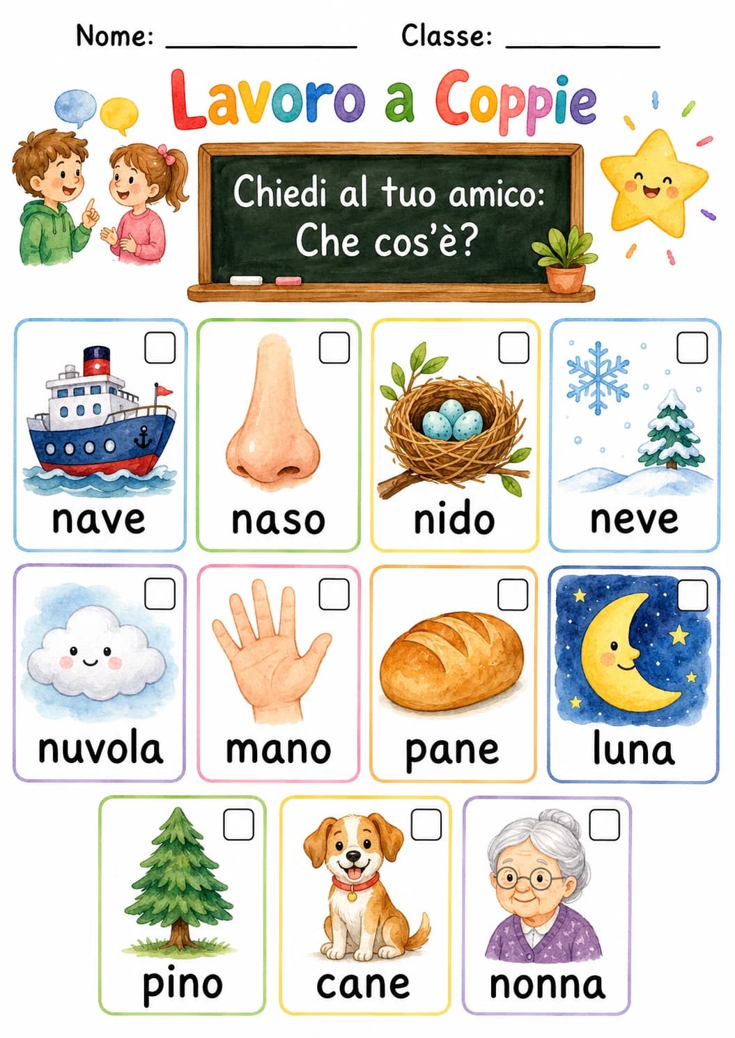 Italian Letter N Phonics Worksheets Pack page 3 printable worksheet preview
