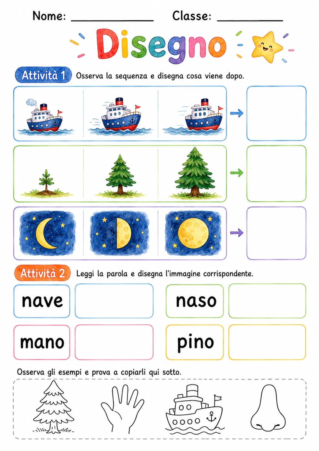 Italian Letter N Phonics Worksheets Pack page 5 printable worksheet preview