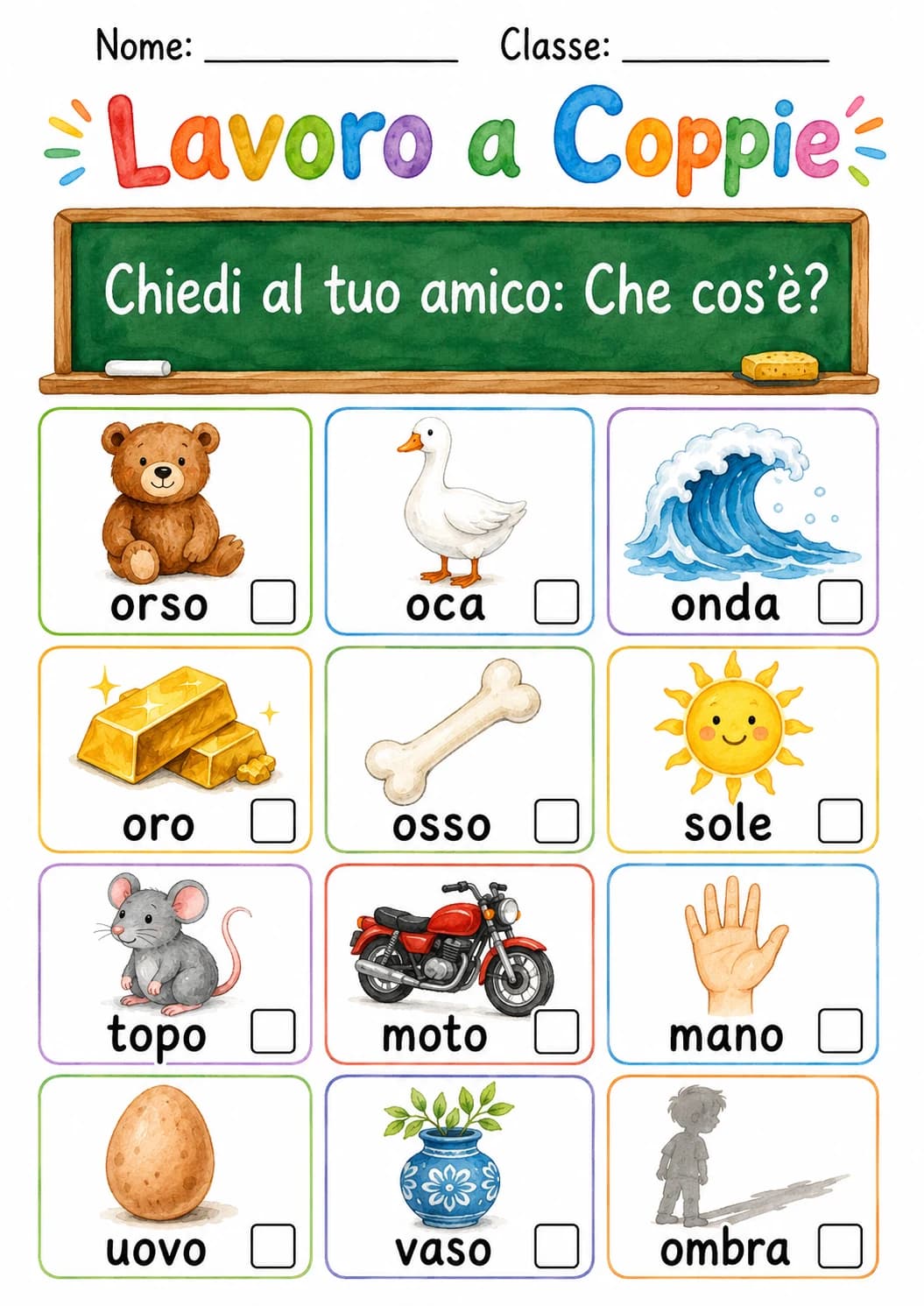 Italian Letter O Phonics Worksheets Pack page 3 printable worksheet preview