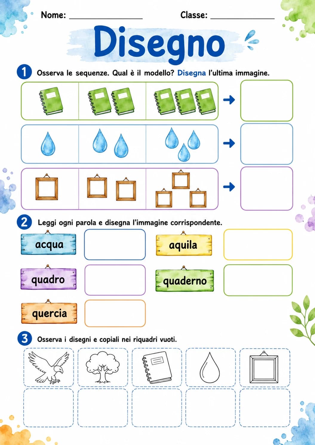 Italian Letter Q Phonics Worksheets Pack page 5 printable worksheet preview