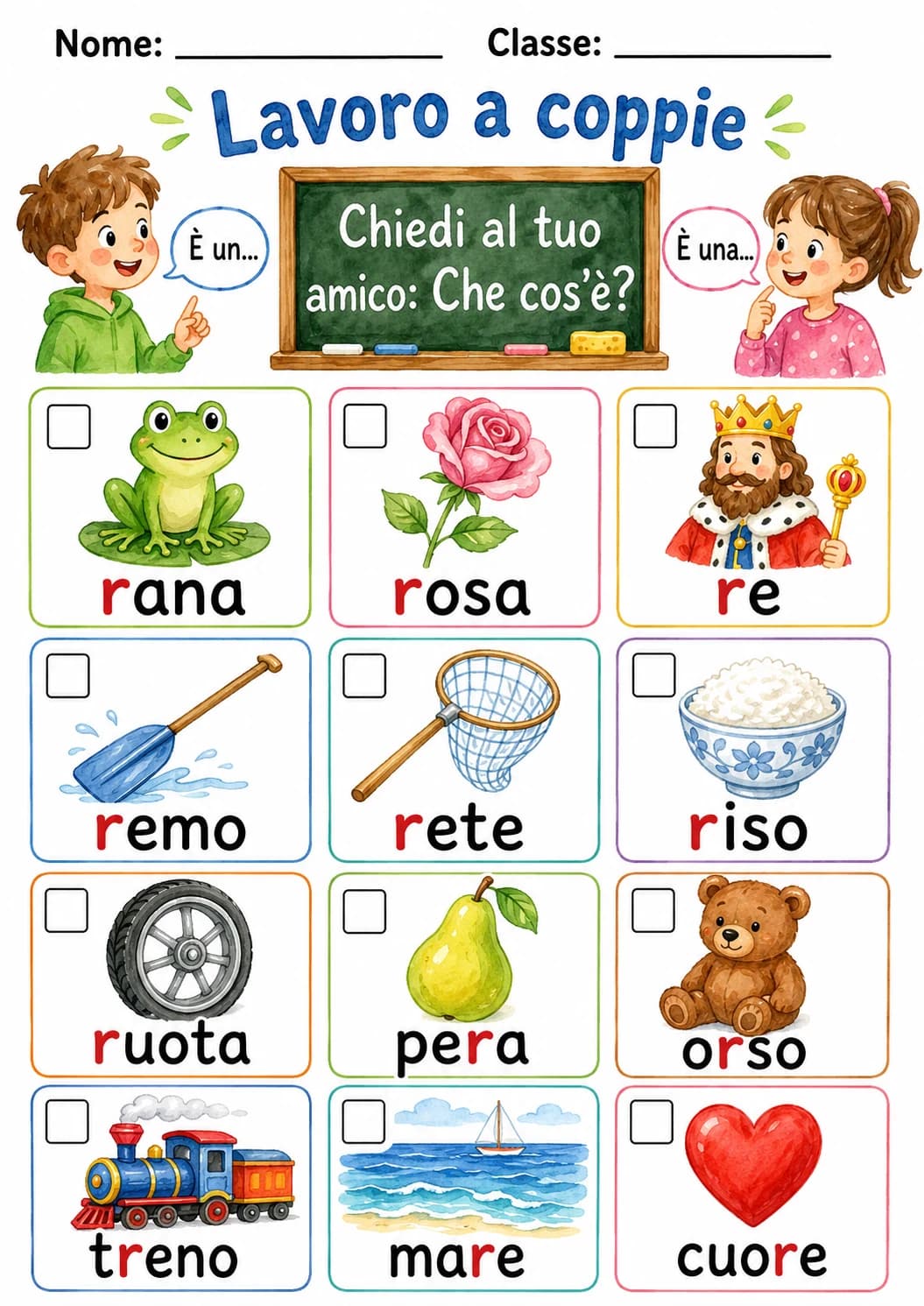 Italian Letter R Phonics Worksheets Pack page 3 printable worksheet preview