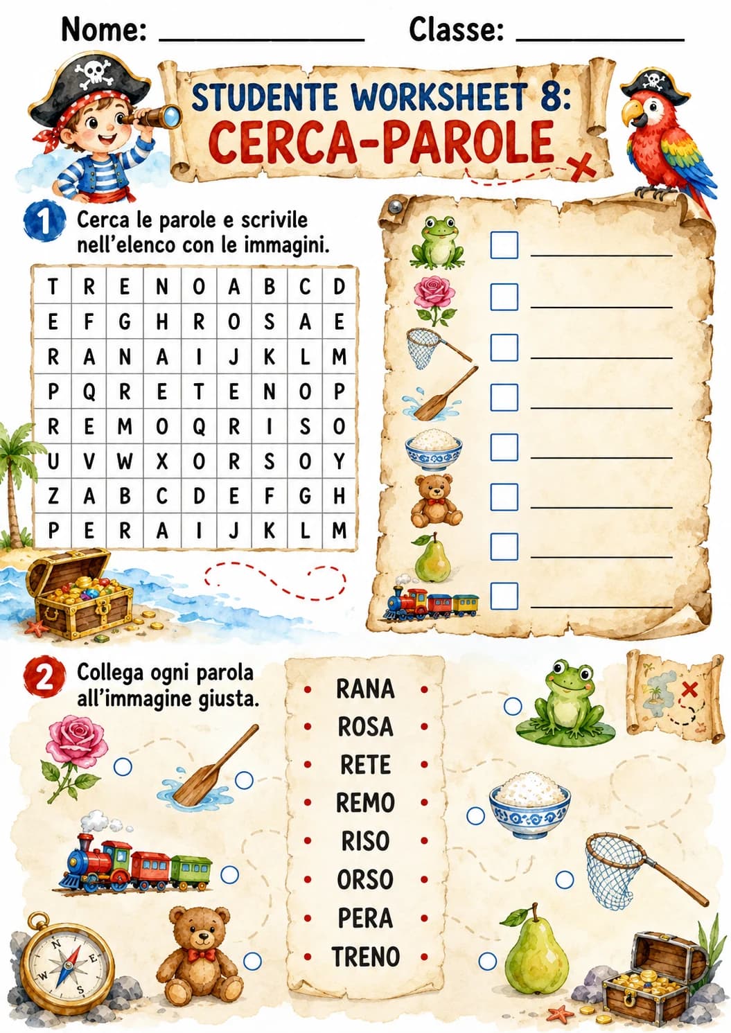 Italian Letter R Phonics Worksheets Pack page 10 printable worksheet preview