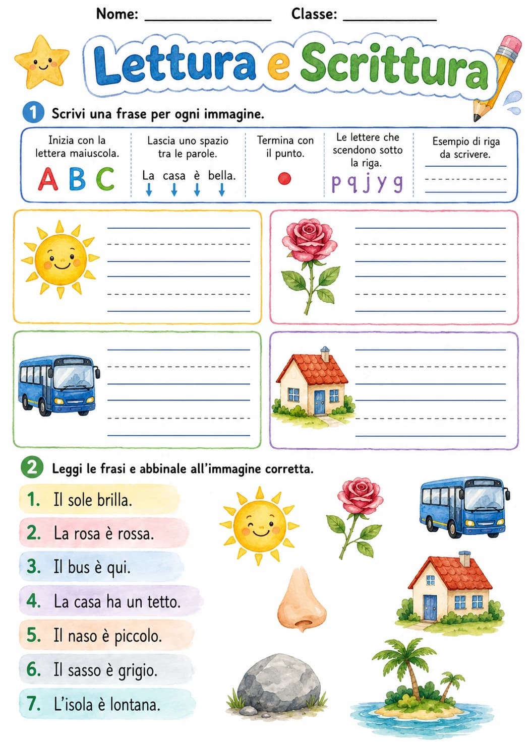Italian Letter S Phonics Worksheets Pack page 7 printable worksheet preview