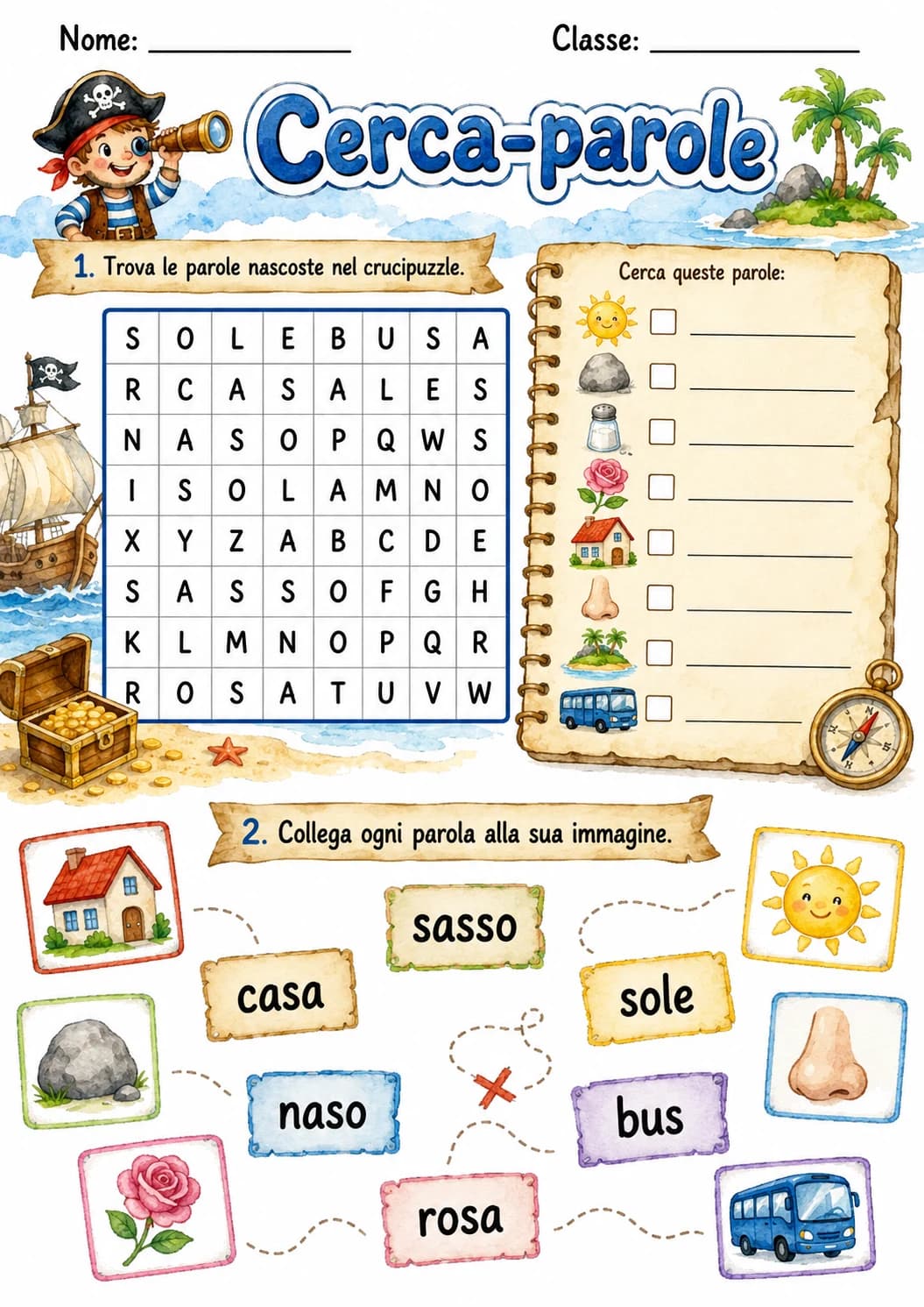 Italian Letter S Phonics Worksheets Pack page 10 printable worksheet preview