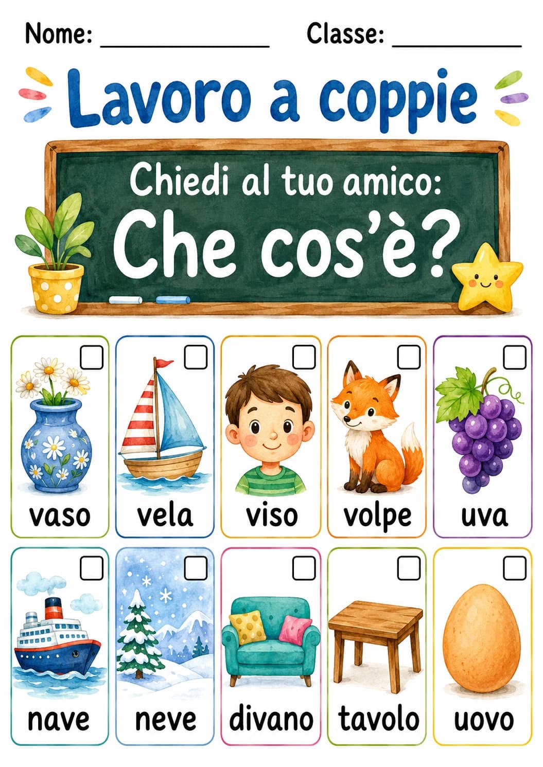 Italian Letter V Phonics Worksheets Pack page 3 printable worksheet preview