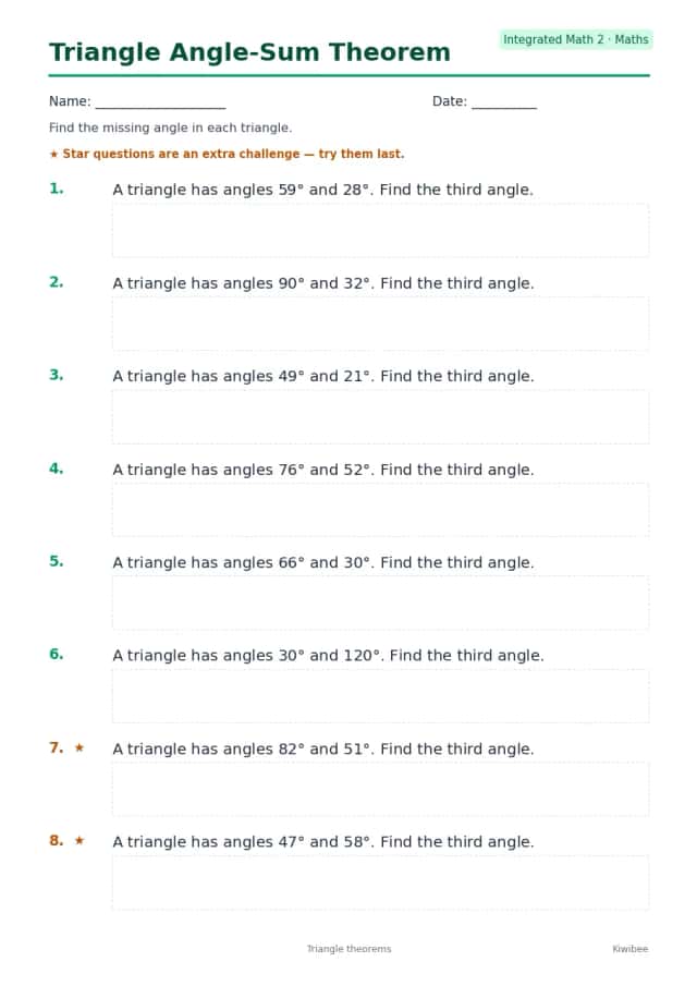 Triangle Angle-Sum Theorem