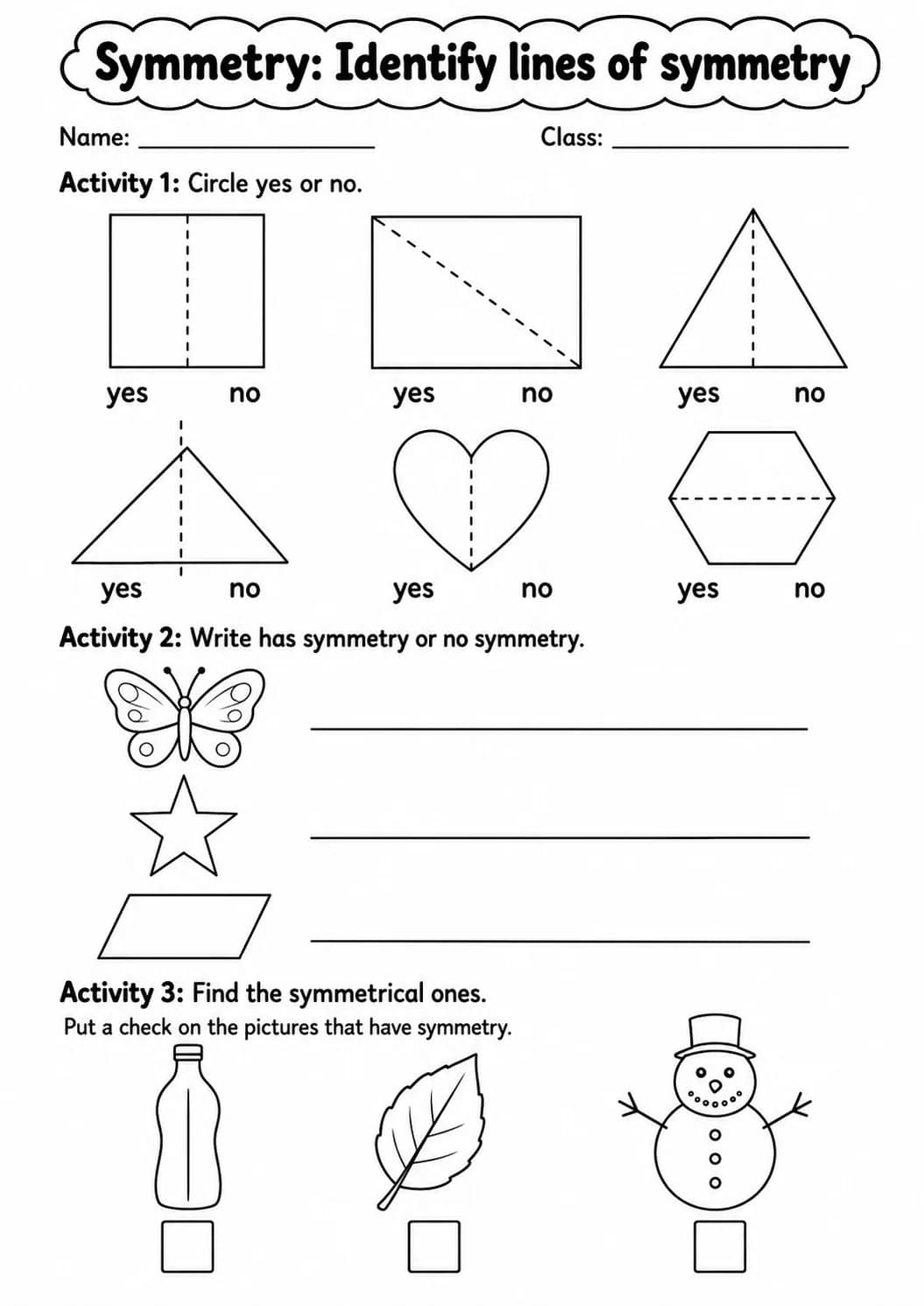 Grade 4 Symmetry Math Worksheet Pack printable worksheet pack preview