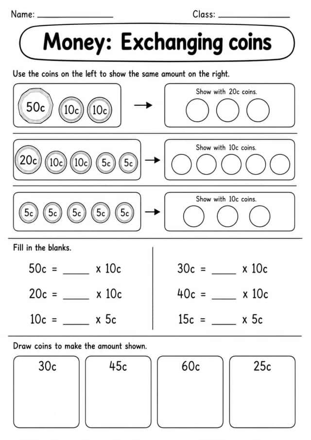 Grade 1 Data And Graphs Math Worksheet Pack
