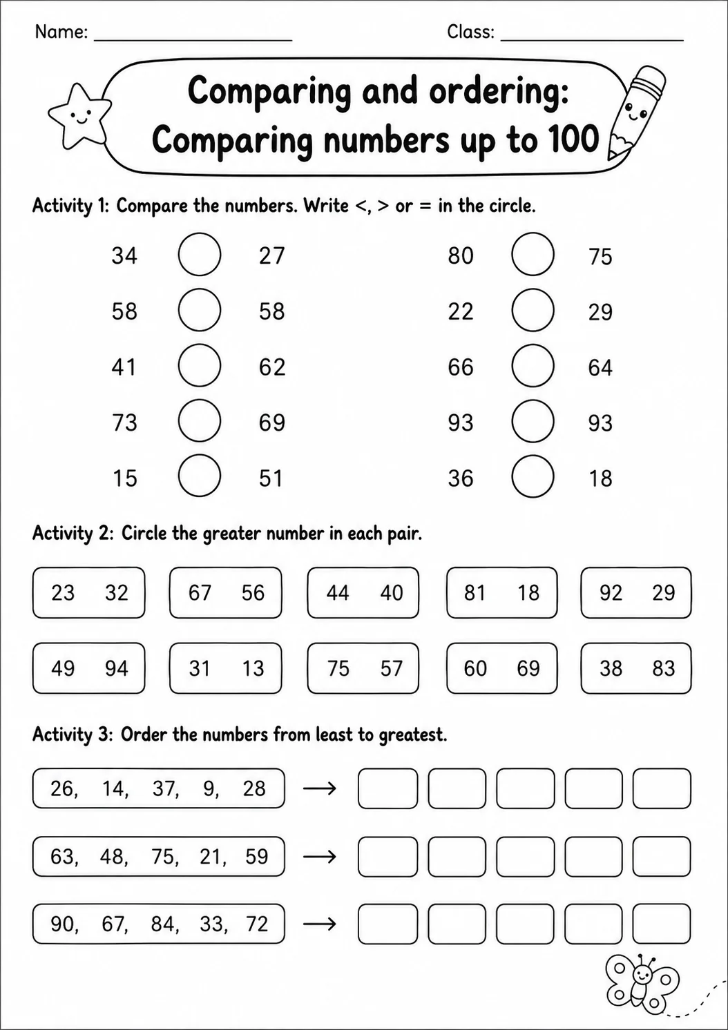 Grade 2 Counting Math Worksheet Pack printable worksheet pack preview
