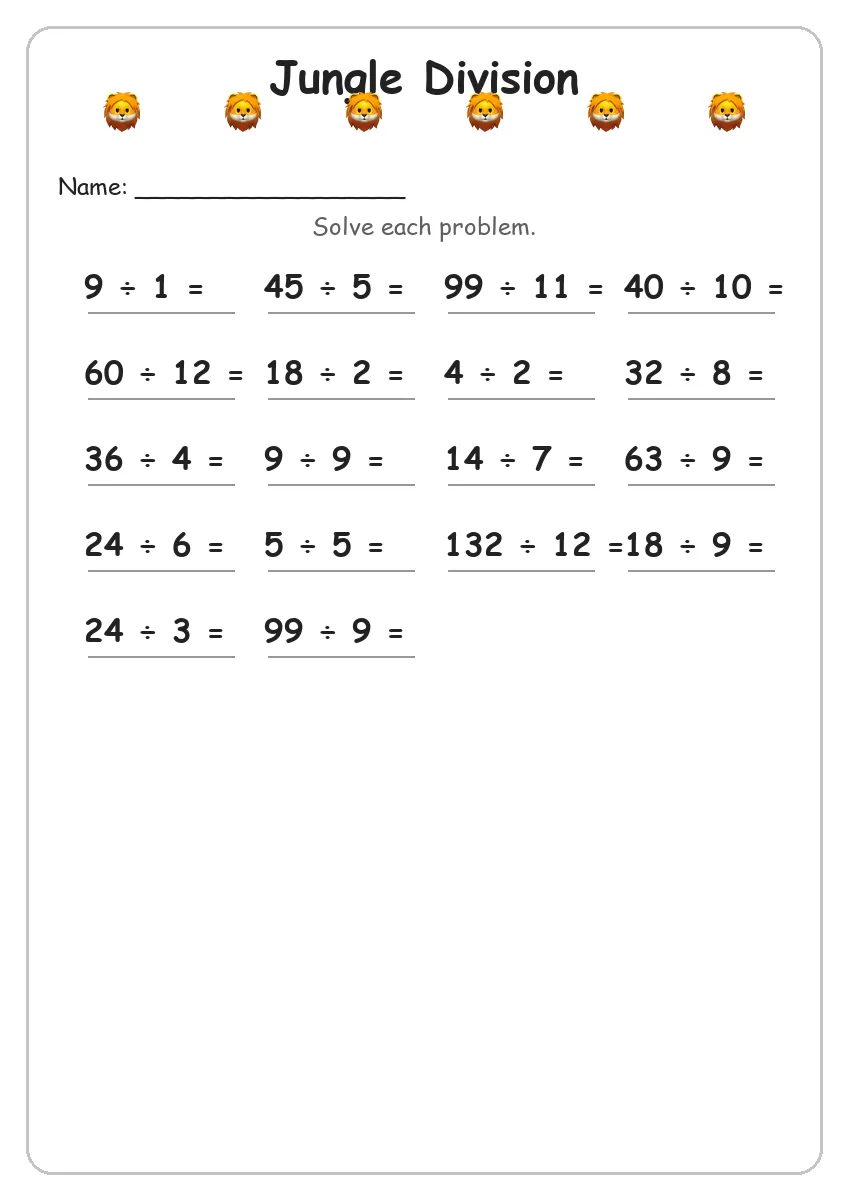 Jungle Division (Grade 4)