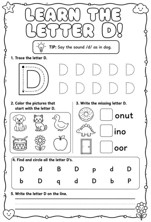 Learn the letter D