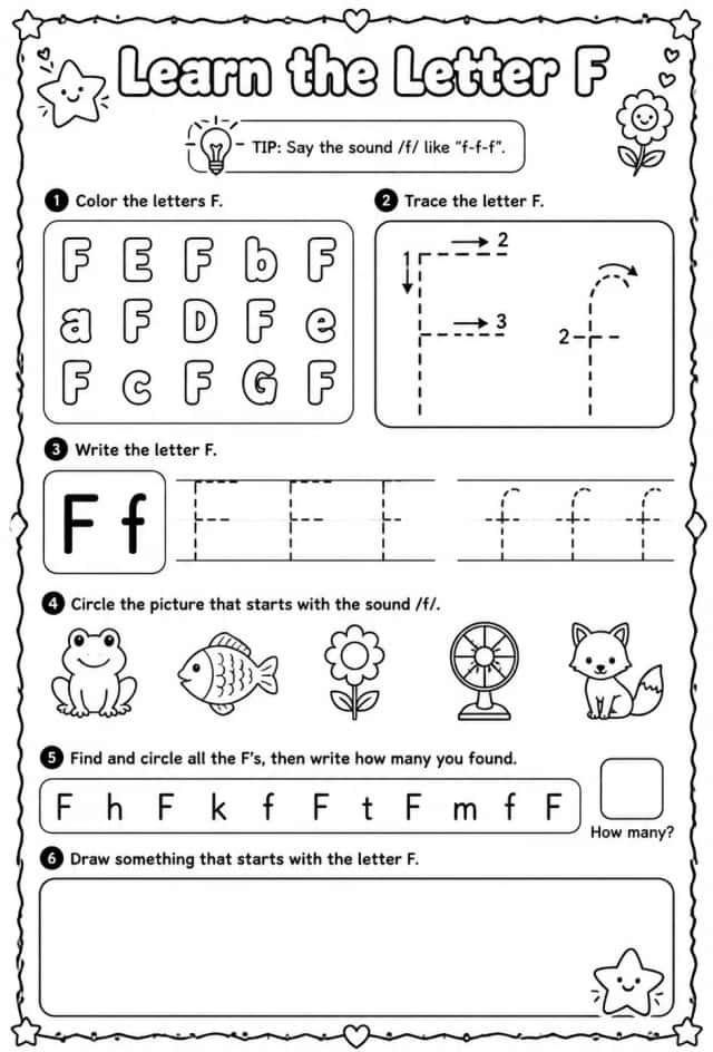 Learn the letter F