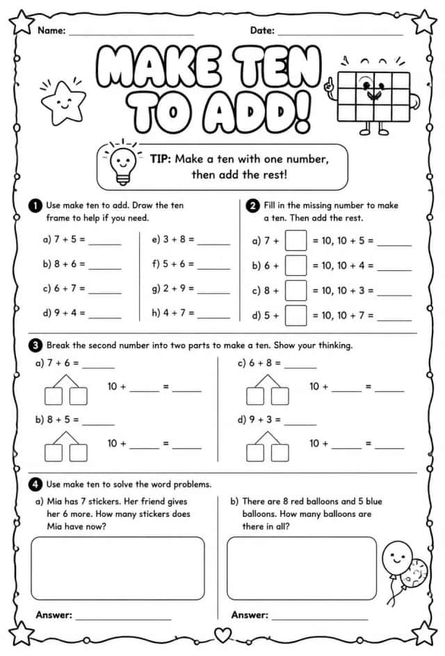 Make ten to add