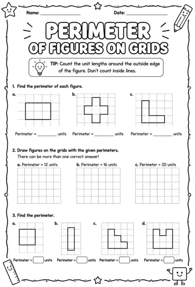 Perimeter of figures on grids