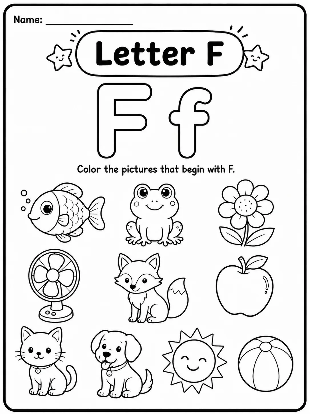 Letter A Worksheet Pack page 6 printable worksheet preview