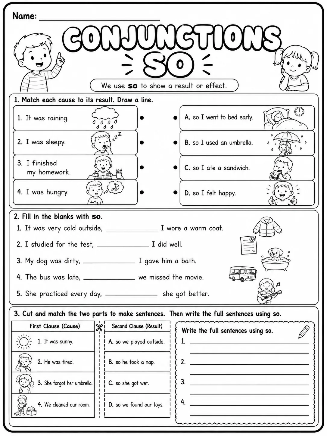 Communications and Worksheet Pack page 4 printable worksheet preview