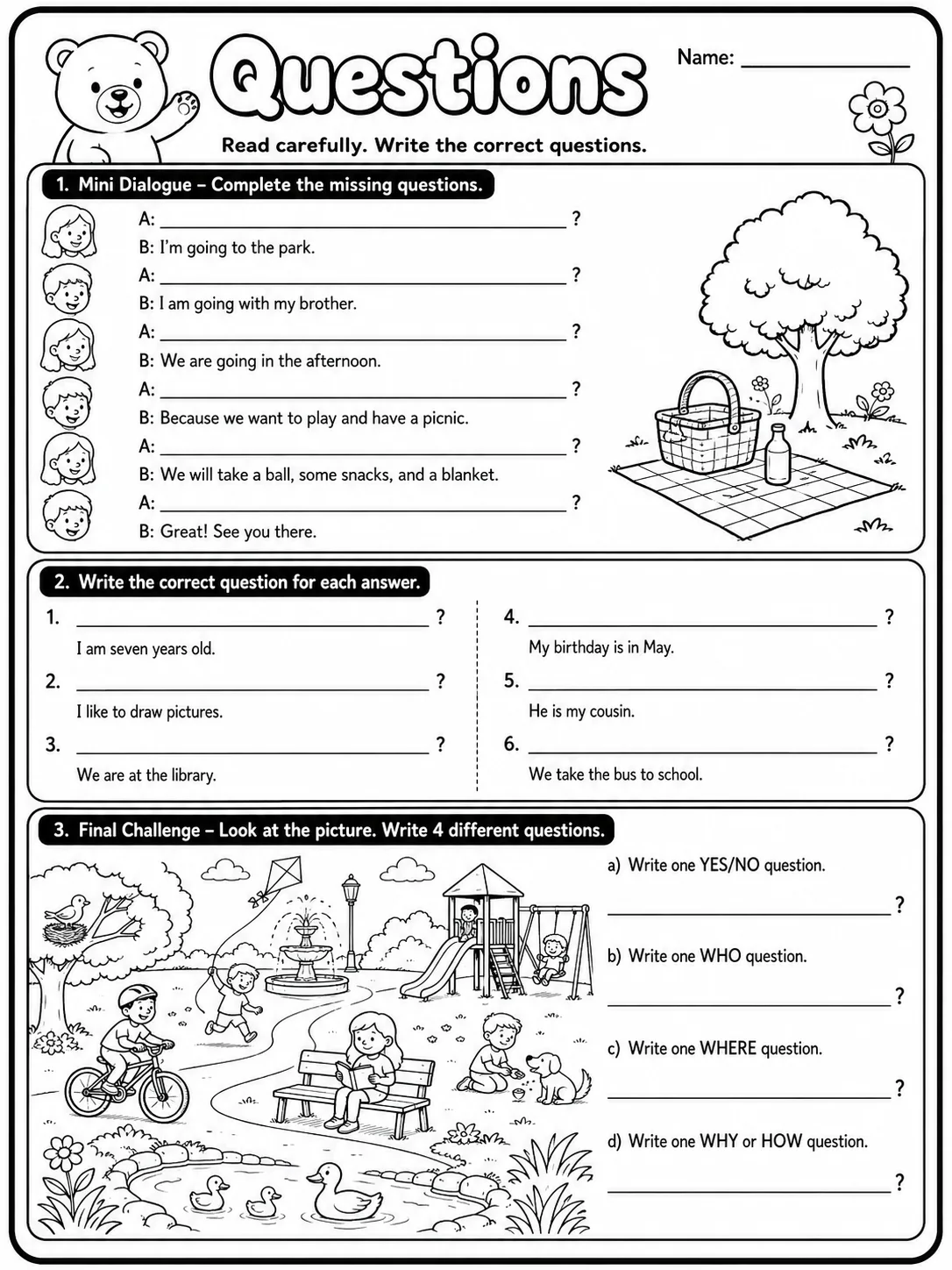 Communications and Worksheet Pack page 10 printable worksheet preview